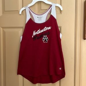 Northeastern Huskies Sport Tank Top!! Made by Champion